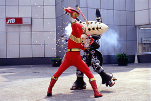 Red Ranger faces off with Whistle Org